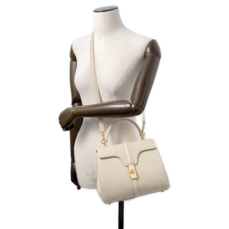 Celine Handbag 16 Saize Calf Leather 188003 CELINE 2-way bag [Guaranteed]