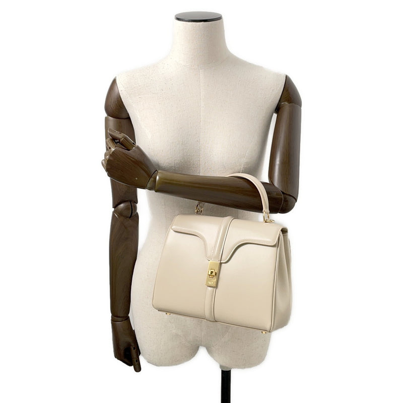 Celine Handbag 16 Saize Calf Leather 188003 CELINE 2-way bag [Guaranteed]