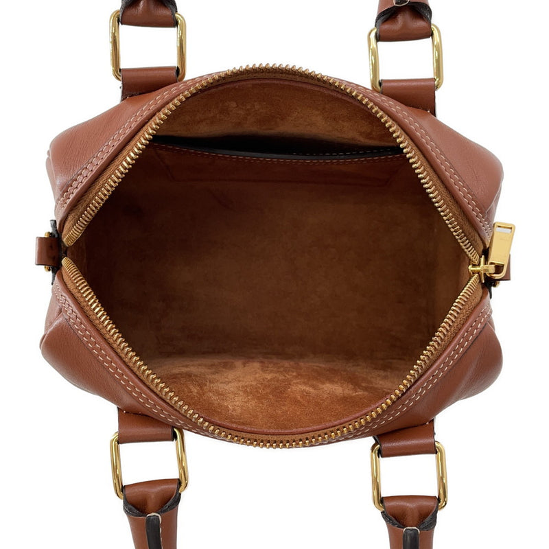 Celine Handbag Triomphe Small Boston Smooth Calf Leather 113773DU3.04LU 2way