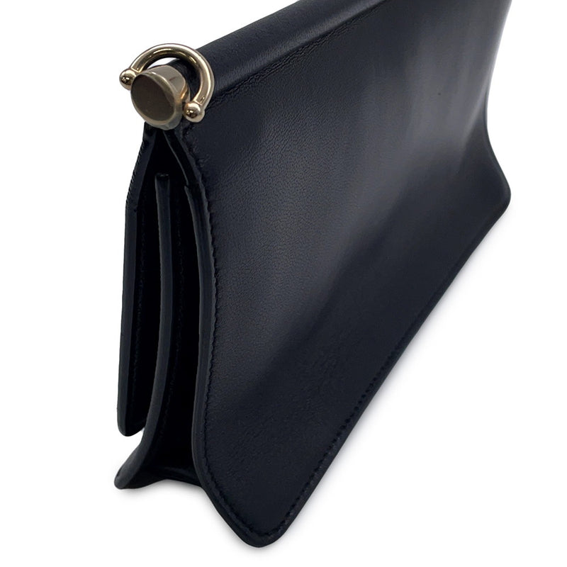 Jimmy Choo Chain Shoulder Bag Logo Leather JIMMY CHOO Bag Black [Guaranteed]