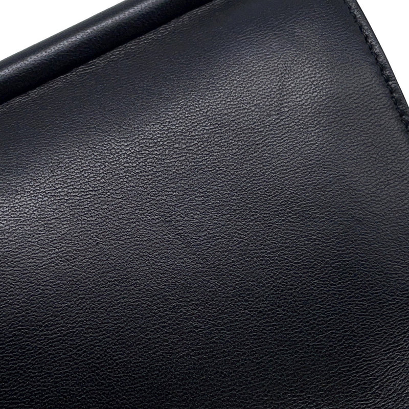 Jimmy Choo Chain Shoulder Bag Logo Leather JIMMY CHOO Bag Black [Guaranteed]