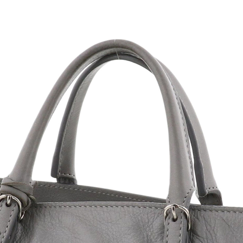 BALENCIAGA Paper Mini Zip Around 357333 Bag Tote Bag Used:AB Gray [ROS] [Used]