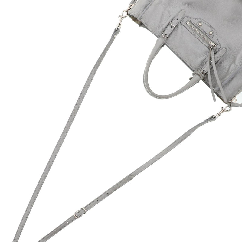 BALENCIAGA Paper Mini Zip Around 357333 Bag Tote Bag Used:AB Gray [ROS] [Used]