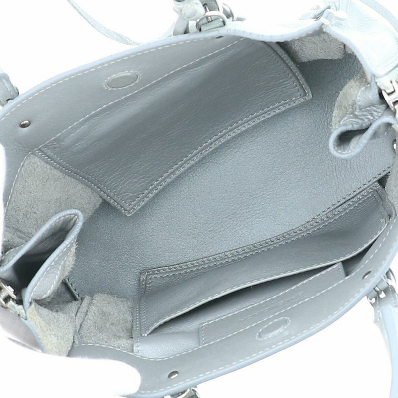 BALENCIAGA Paper Mini Zip Around 357333 Bag Tote Bag Used:AB Gray [ROS] [Used]