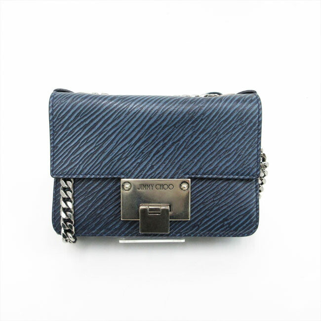 JIMMY CHOO Level Chain Shoulder Bag Blue Navy [Brand Bag] netshop [2025220]