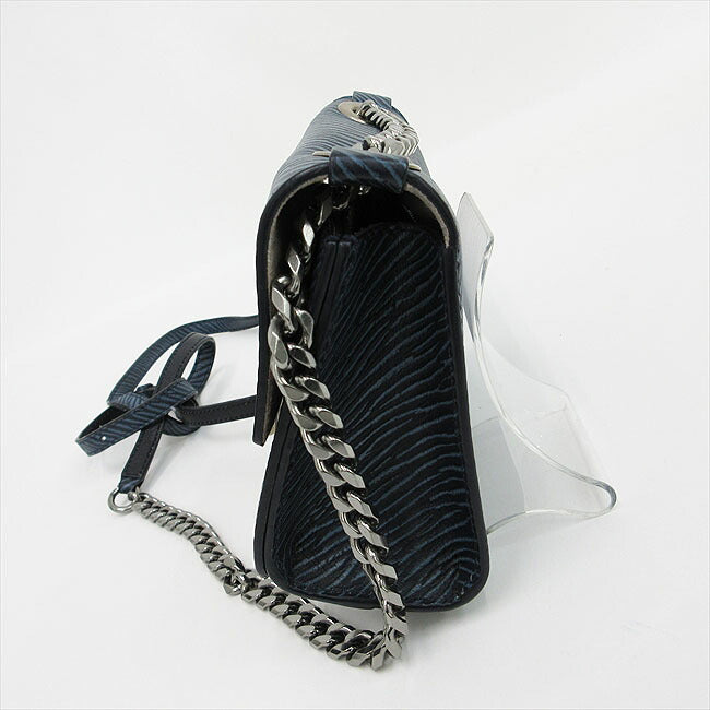 JIMMY CHOO Level Chain Shoulder Bag Blue Navy [Brand Bag] netshop [2025220]