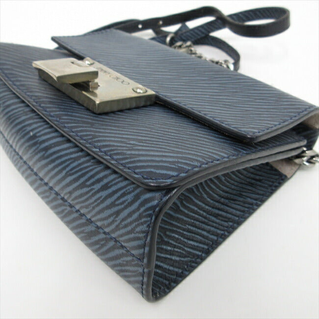 JIMMY CHOO Level Chain Shoulder Bag Blue Navy [Brand Bag] netshop [2025220]