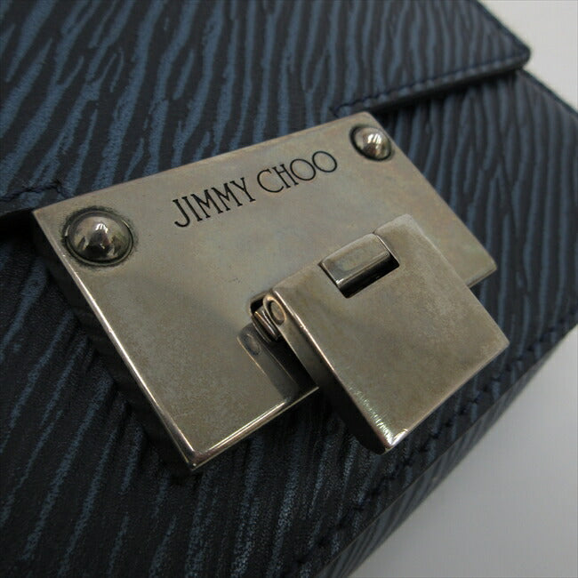 JIMMY CHOO Level Chain Shoulder Bag Blue Navy [Brand Bag] netshop [2025220]