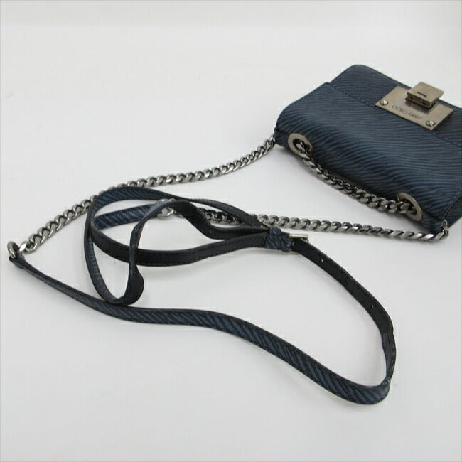 JIMMY CHOO Level Chain Shoulder Bag Blue Navy [Brand Bag] netshop [2025220]