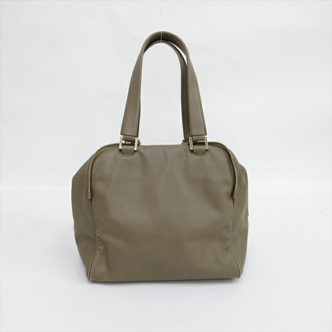 JIMMY CHOO Tote Bag Greige Leather [Brand Bag] netshop
