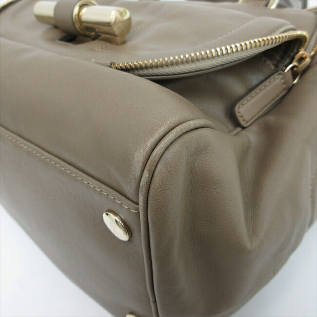 JIMMY CHOO Tote Bag Greige Leather [Brand Bag] netshop