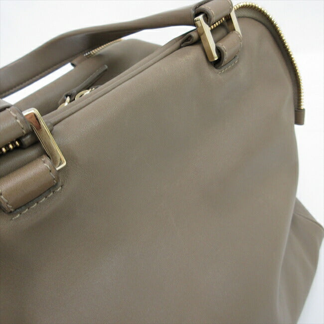 JIMMY CHOO Tote Bag Greige Leather [Brand Bag] netshop