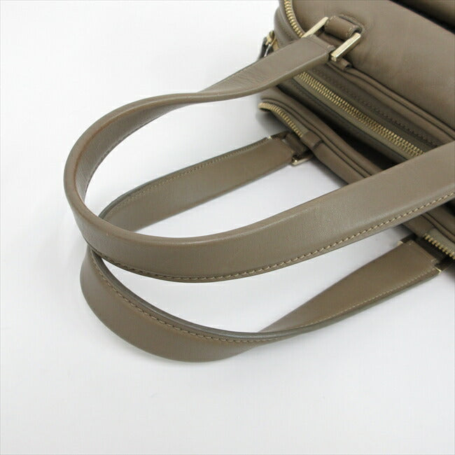 JIMMY CHOO Tote Bag Greige Leather [Brand Bag] netshop