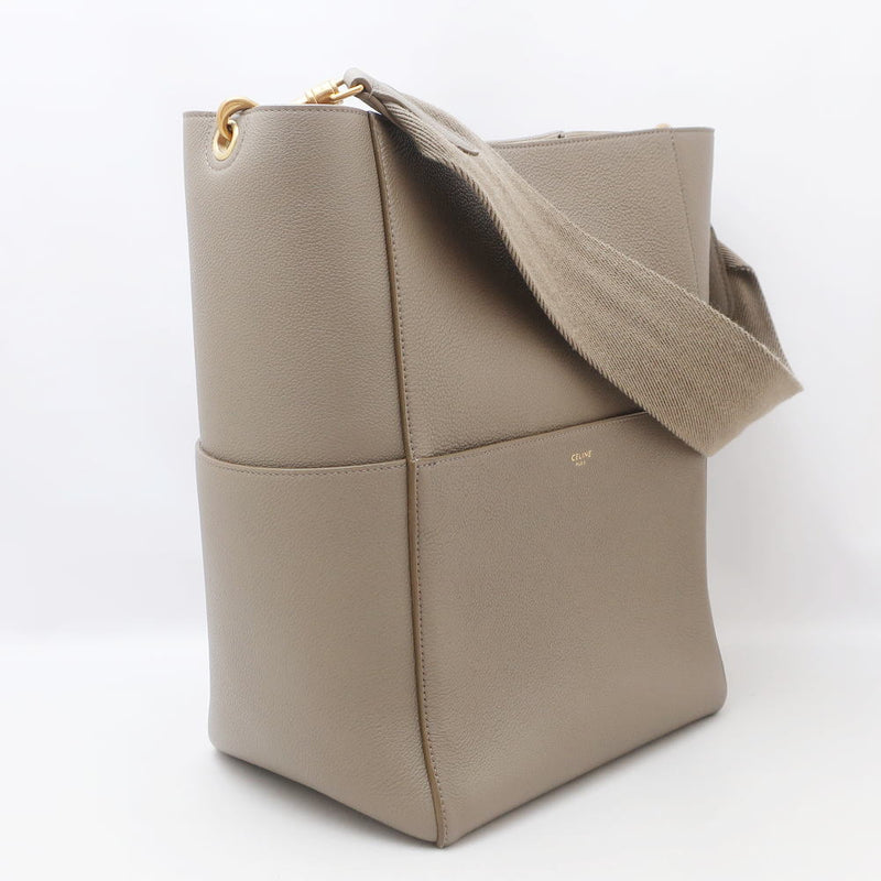 CELINE Sangre Bucket Bag Medium Shoulder One Shoulder Shoulder Bag Calf Leather