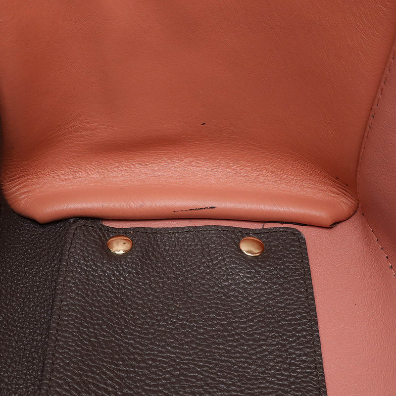 Salvatore Ferragamo Amy Gancini Tote Bag Shoulder Bag Leather Brown Gray Salmon