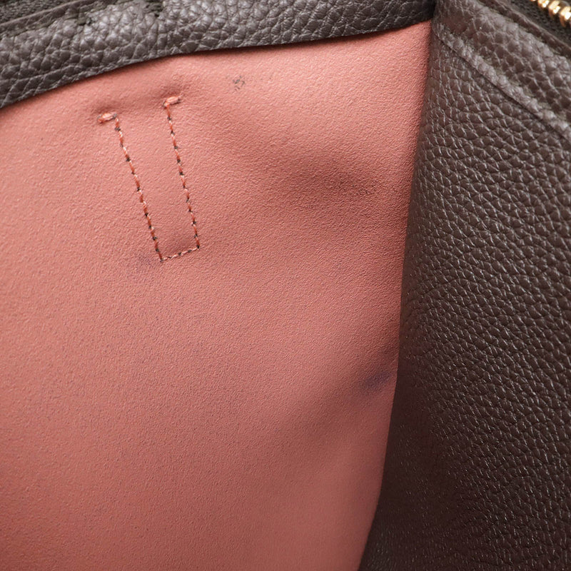 Salvatore Ferragamo Amy Gancini Tote Bag Shoulder Bag Leather Brown Gray Salmon