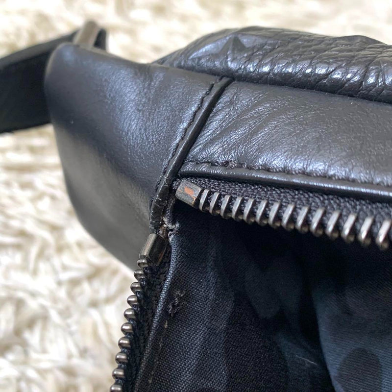 JIMMY CHOO DERRY Delhi Body Bag Star Embossed Leather Camouflage Pattern