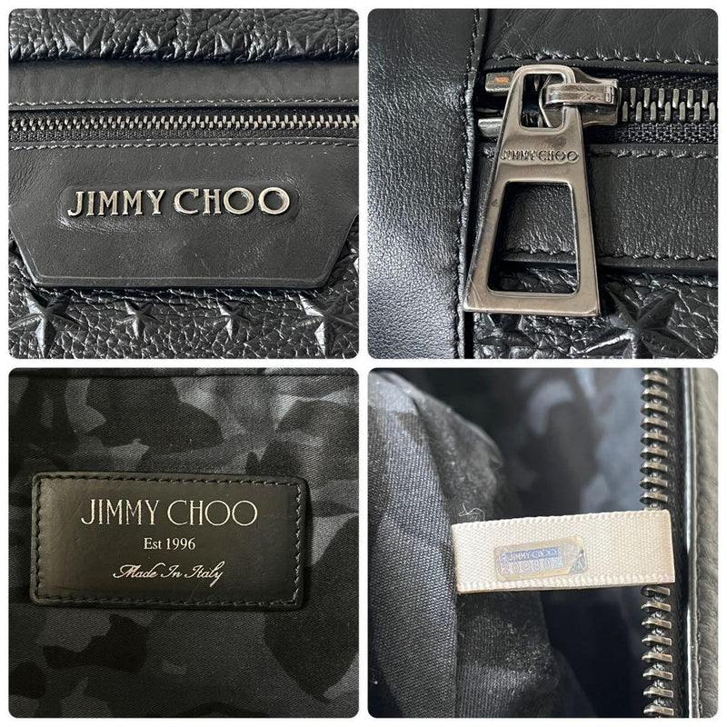 JIMMY CHOO DERRY Delhi Body Bag Star Embossed Leather Camouflage Pattern