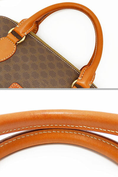 [Good condition] CELINE Vintage Macadam Handbag Tote Bag Brown Dark Brown