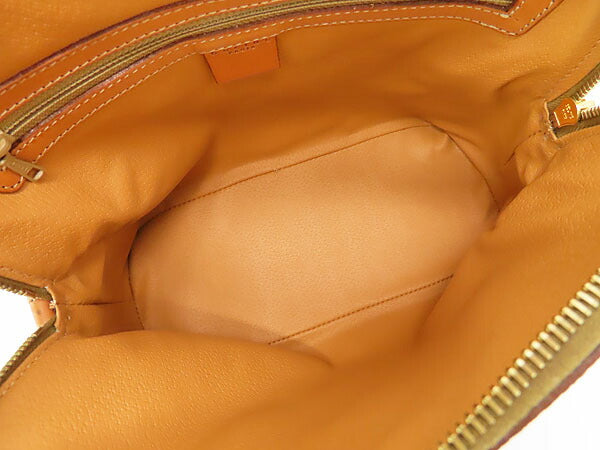 [Good condition] CELINE Vintage Macadam Handbag Tote Bag Brown Dark Brown