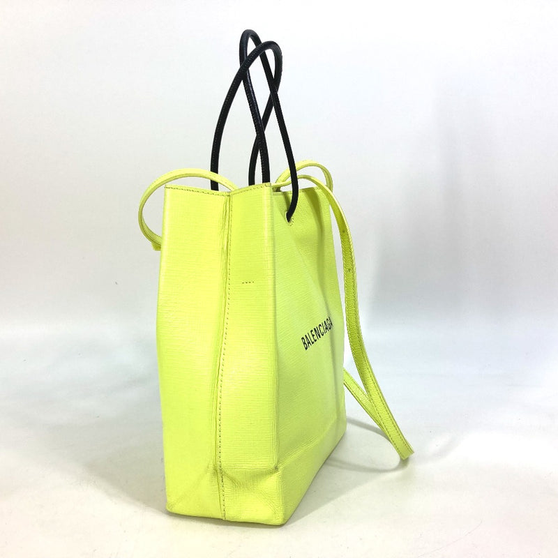 BALENCIAGA 568817 Shoulder Bag Crossbody Shopping Tote XS 2WAY Tote Bag Leather