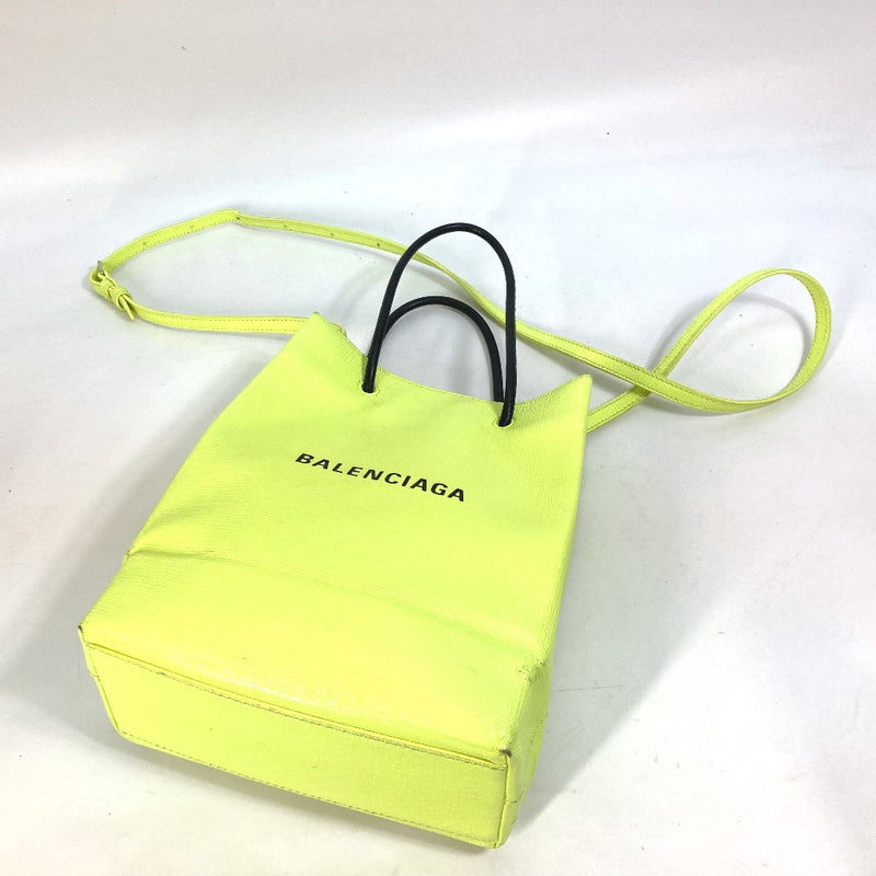 BALENCIAGA 568817 Shoulder Bag Crossbody Shopping Tote XS 2WAY Tote Bag Leather