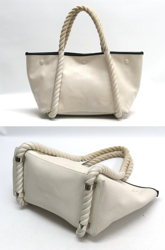 Balenciaga rope handle navy cabbage tote bag off-white [Free shipping! 】【No