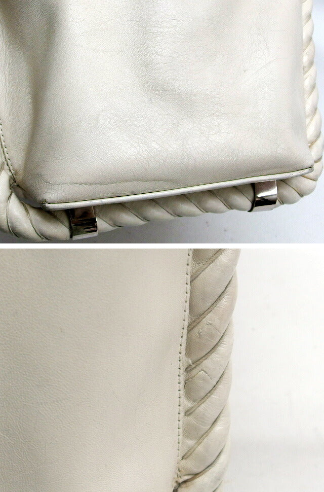 Balenciaga rope handle navy cabbage tote bag off-white [Free shipping! 】【No