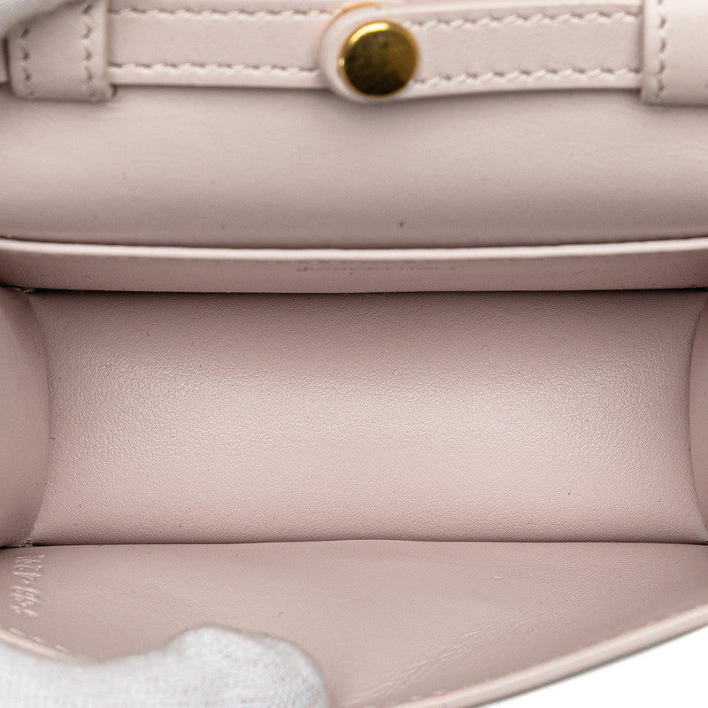 Celine Triomphe Chain Shoulder Bag Pink Leather Women's CELINE [Used]
