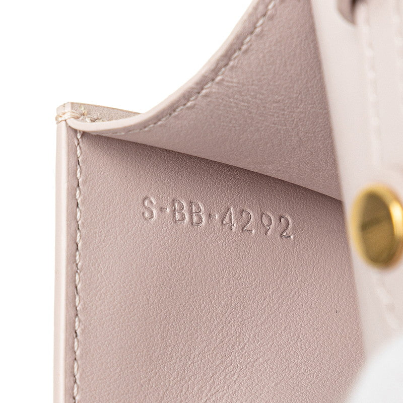 Celine Triomphe Chain Shoulder Bag Pink Leather Women's CELINE [Used]