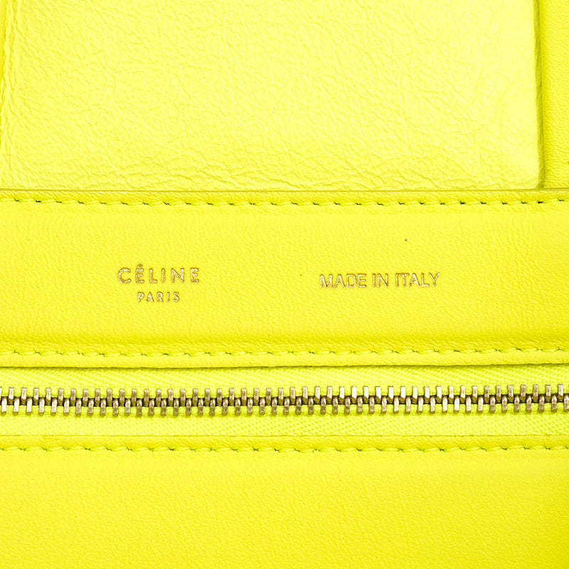 [Used] CELINE Cabas Tote Bag Handbag Python Exotic Leather Calfskin Leather