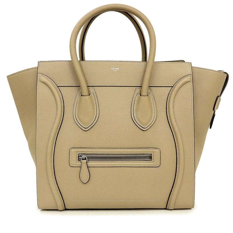 [Unused display item] CELINE Luggage Mini Shopper Handbag Drumped Calf Leather