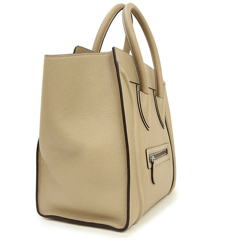 [Unused display item] CELINE Luggage Mini Shopper Handbag Drumped Calf Leather