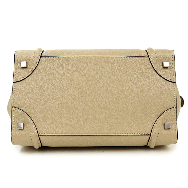 [Unused display item] CELINE Luggage Mini Shopper Handbag Drumped Calf Leather