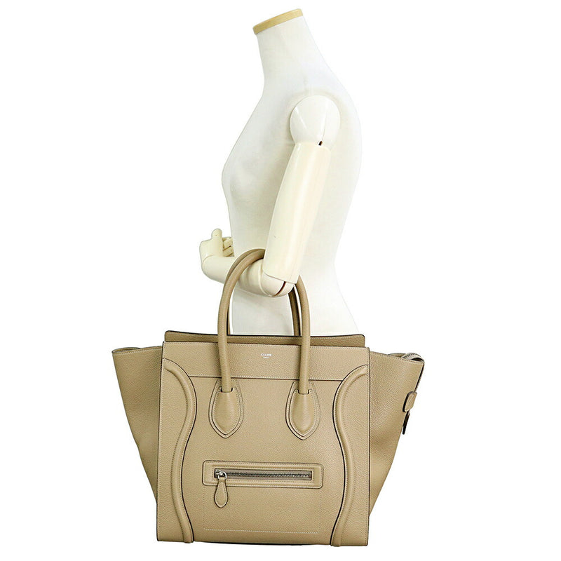 [Unused display item] CELINE Luggage Mini Shopper Handbag Drumped Calf Leather
