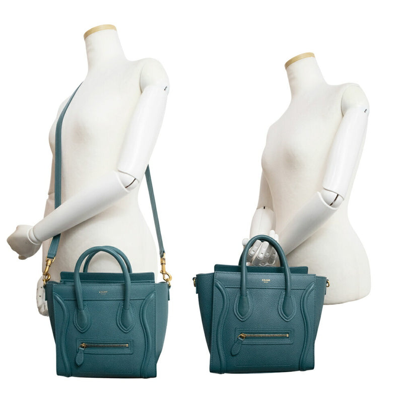 [Good condition] CELINE Luggage Nano Shopper 2Way Crossbody Shoulder Handbag