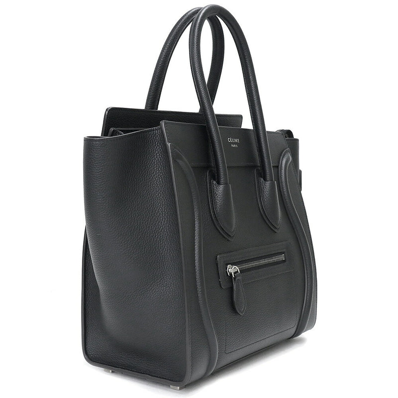 [Unused Display Item] CELINE Luggage Micro Shopper Handbag Drumped Calf Leather