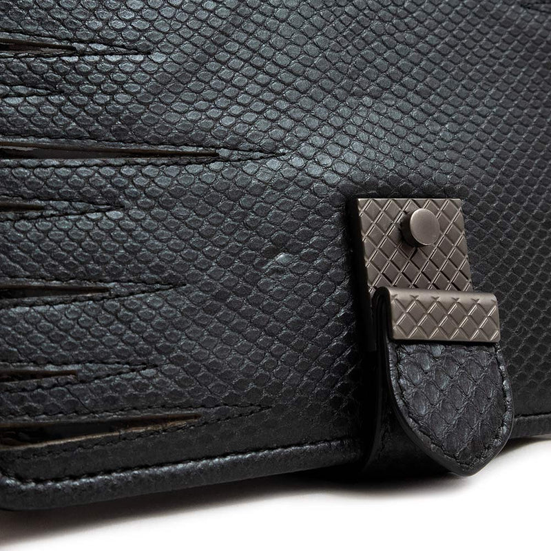 [Unused Display Item] BOTTEGA VENETA Chain Shoulder Bag Lambskin Lizard Python