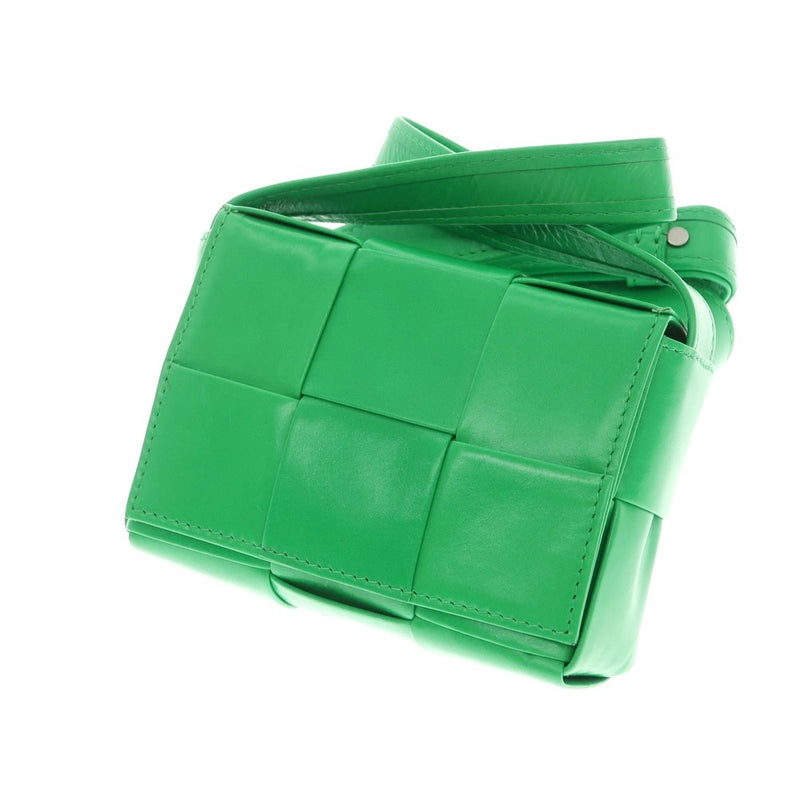 [Used] Bottegaveneta Maxi Intrecciato Cassette Mini Shoulder Bag Green
