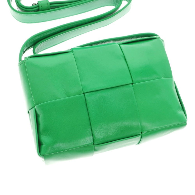 [Used] Bottegaveneta Maxi Intrecciato Cassette Mini Shoulder Bag Green