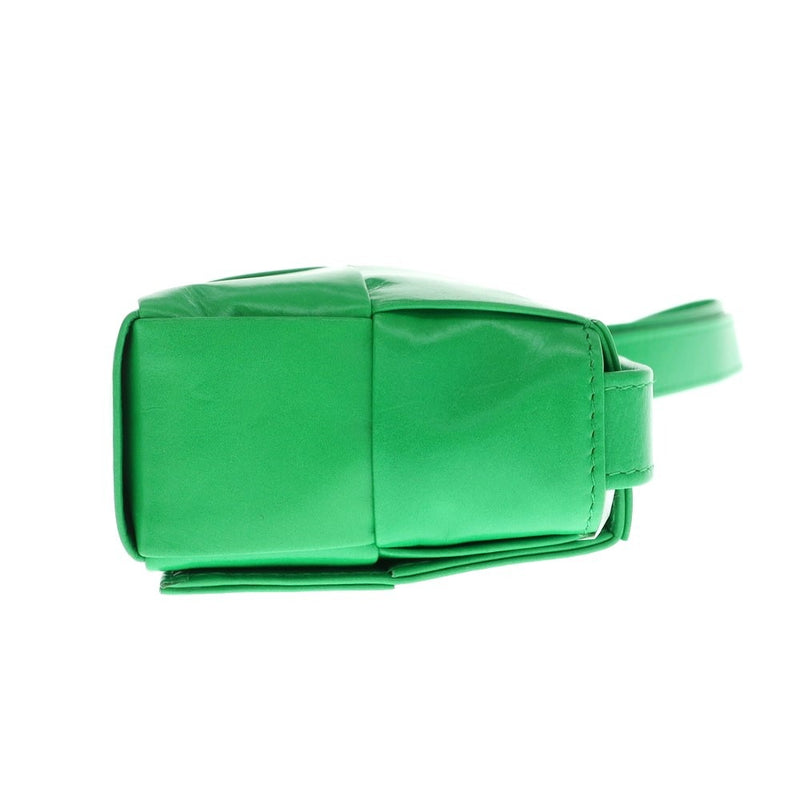 [Used] Bottegaveneta Maxi Intrecciato Cassette Mini Shoulder Bag Green