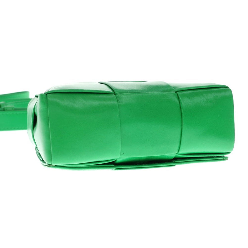 [Used] Bottegaveneta Maxi Intrecciato Cassette Mini Shoulder Bag Green