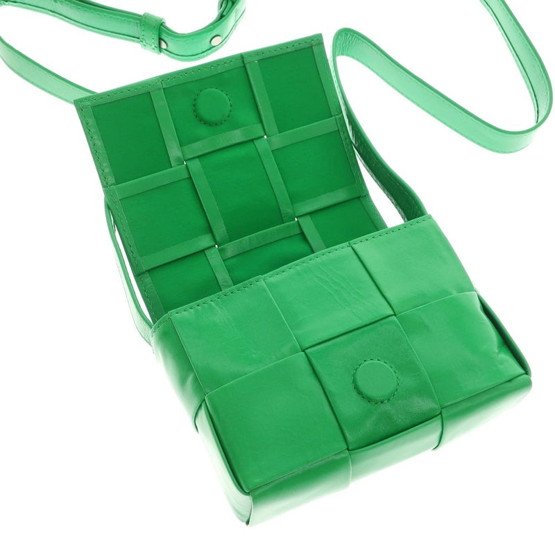 [Used] Bottegaveneta Maxi Intrecciato Cassette Mini Shoulder Bag Green