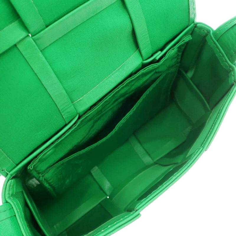 [Used] Bottegaveneta Maxi Intrecciato Cassette Mini Shoulder Bag Green
