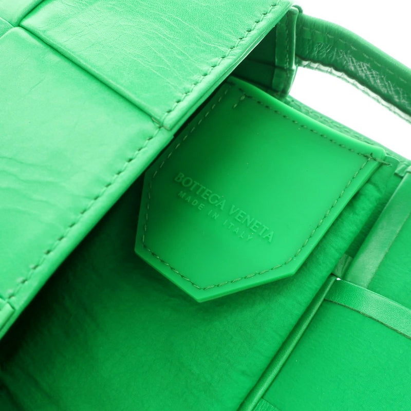 [Used] Bottegaveneta Maxi Intrecciato Cassette Mini Shoulder Bag Green