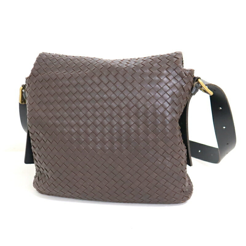 [BOTTEGAVENETA] Bottega Veneta Messenger Shoulder Brown x Intrecciato Leather
