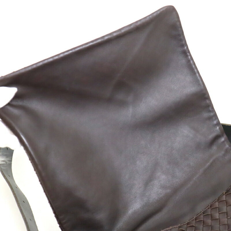 [BOTTEGAVENETA] Bottega Veneta Messenger Shoulder Brown x Intrecciato Leather