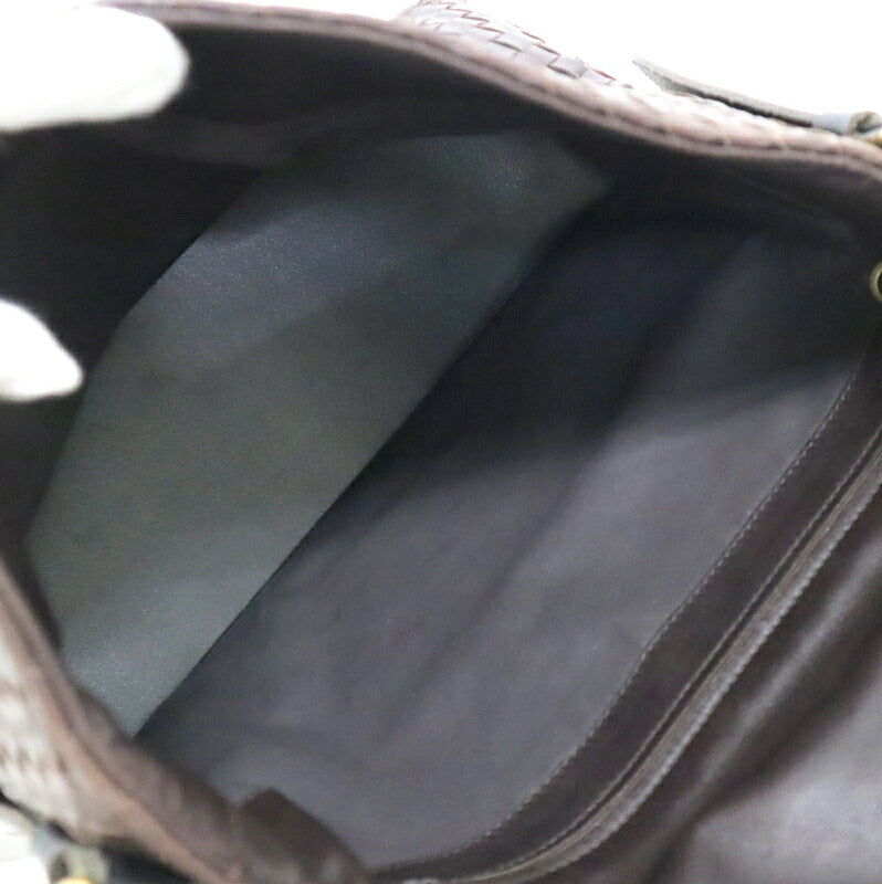 [BOTTEGAVENETA] Bottega Veneta Messenger Shoulder Brown x Intrecciato Leather