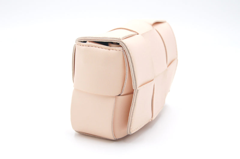 Bottega VENETA 666688 Candy Cassette Beige Shoulder Bag Mini Bag Leather