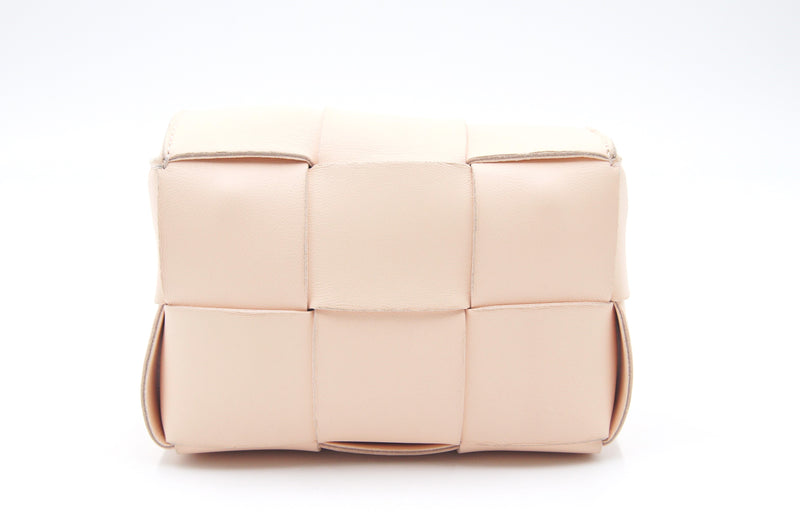 Bottega VENETA 666688 Candy Cassette Beige Shoulder Bag Mini Bag Leather